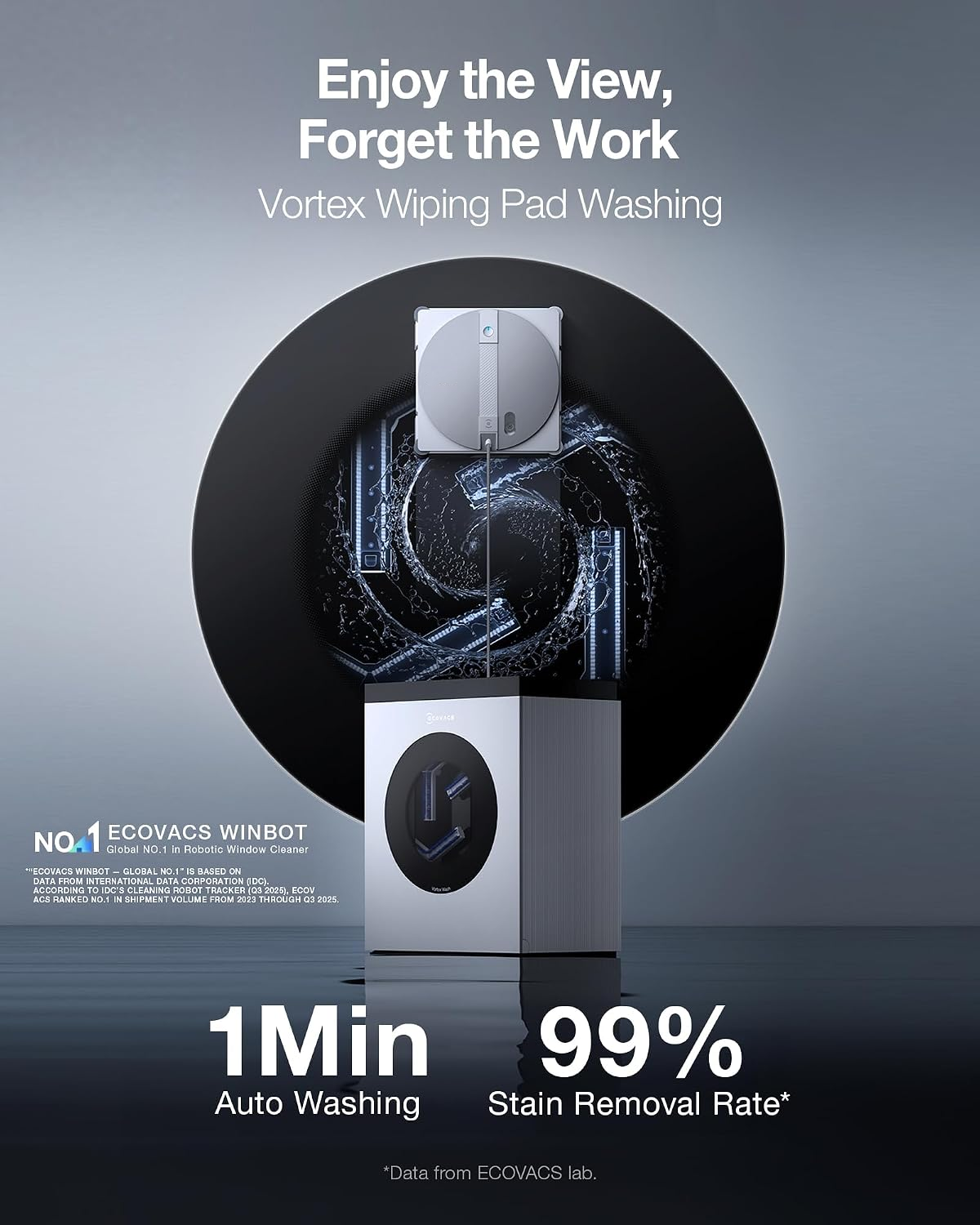 Omni Robot Window Cleaner with Auto-Clean