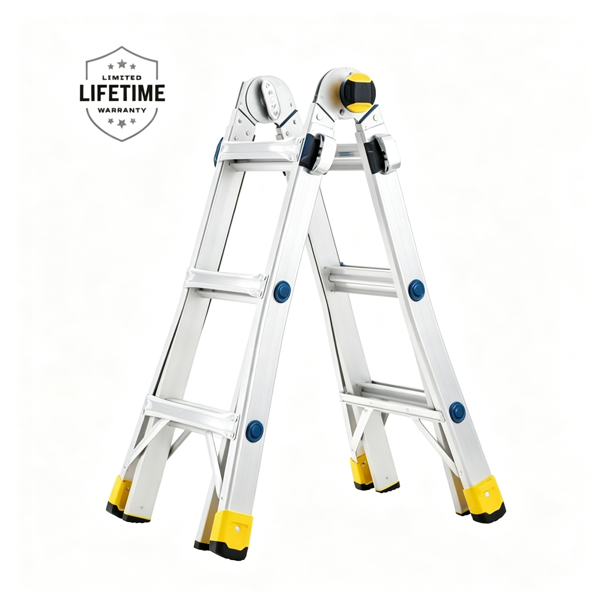 Gorilla Multi-Position Pro Ladder, 375 lb. Type IAA Duty Rating with Built-In Hands-Free Leveling