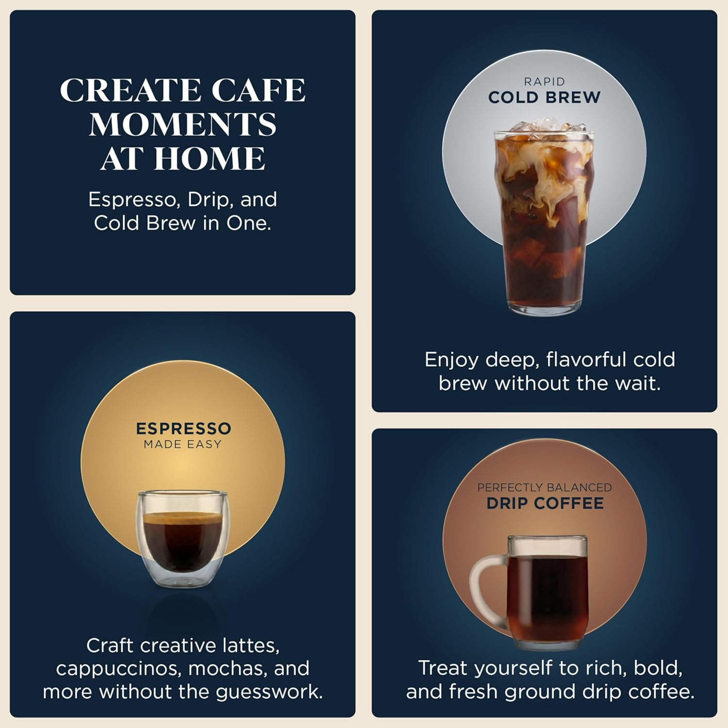 Professional Espresso Coffee Machine with Dual Froth System