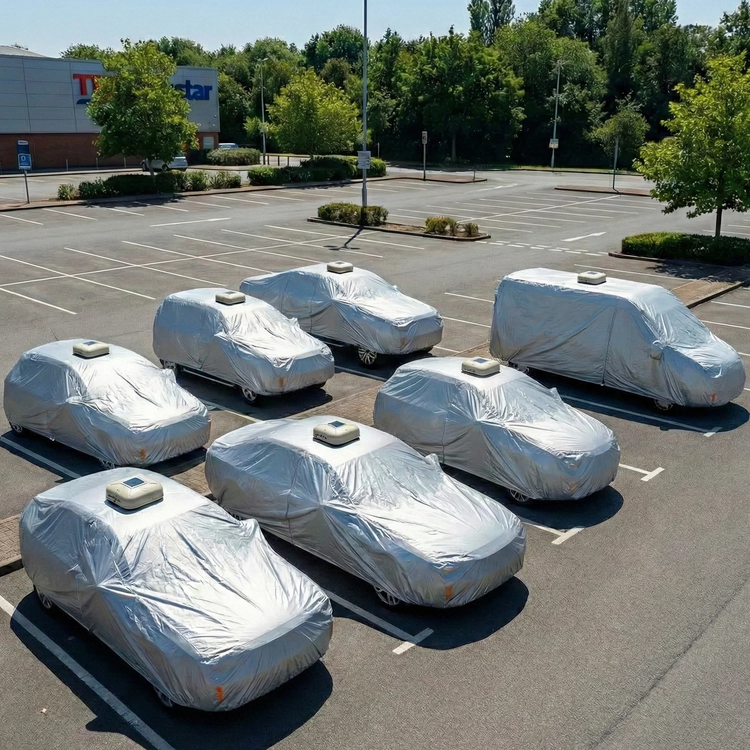 Automatic Smart Car Cover – Anti-Theft Alarm | Remote Control | All-Weather Protection