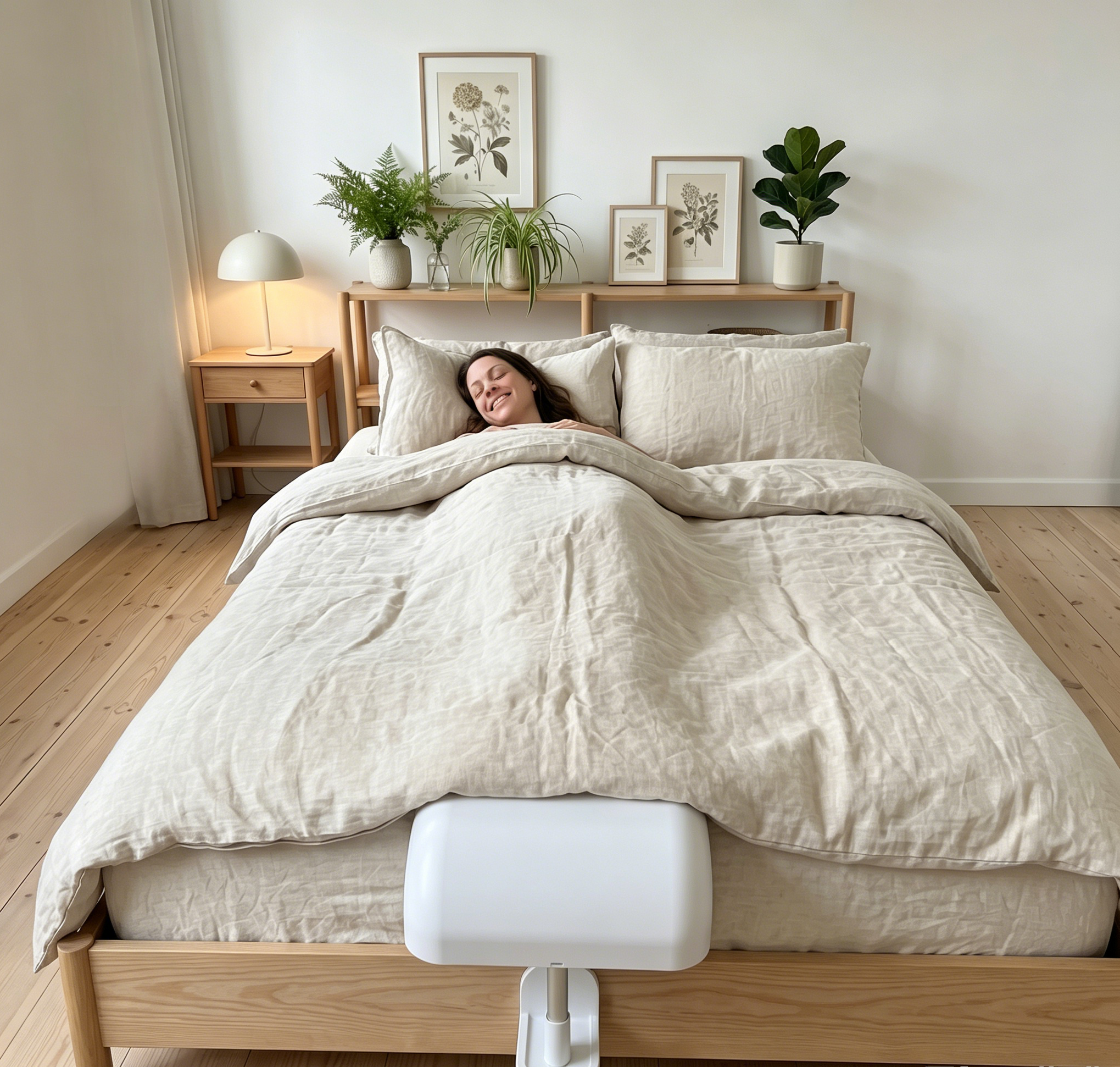 🛌 Cordless Adjustable Under-Blanket Bed Cooling Fan