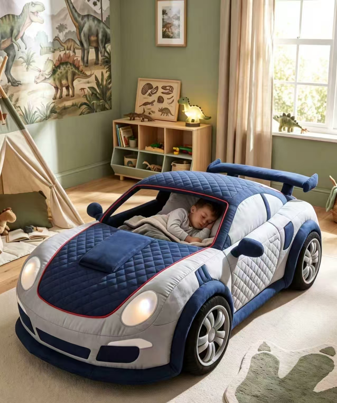These Inflatable Car Kids Beds Put Bedtime in the Fast Lane