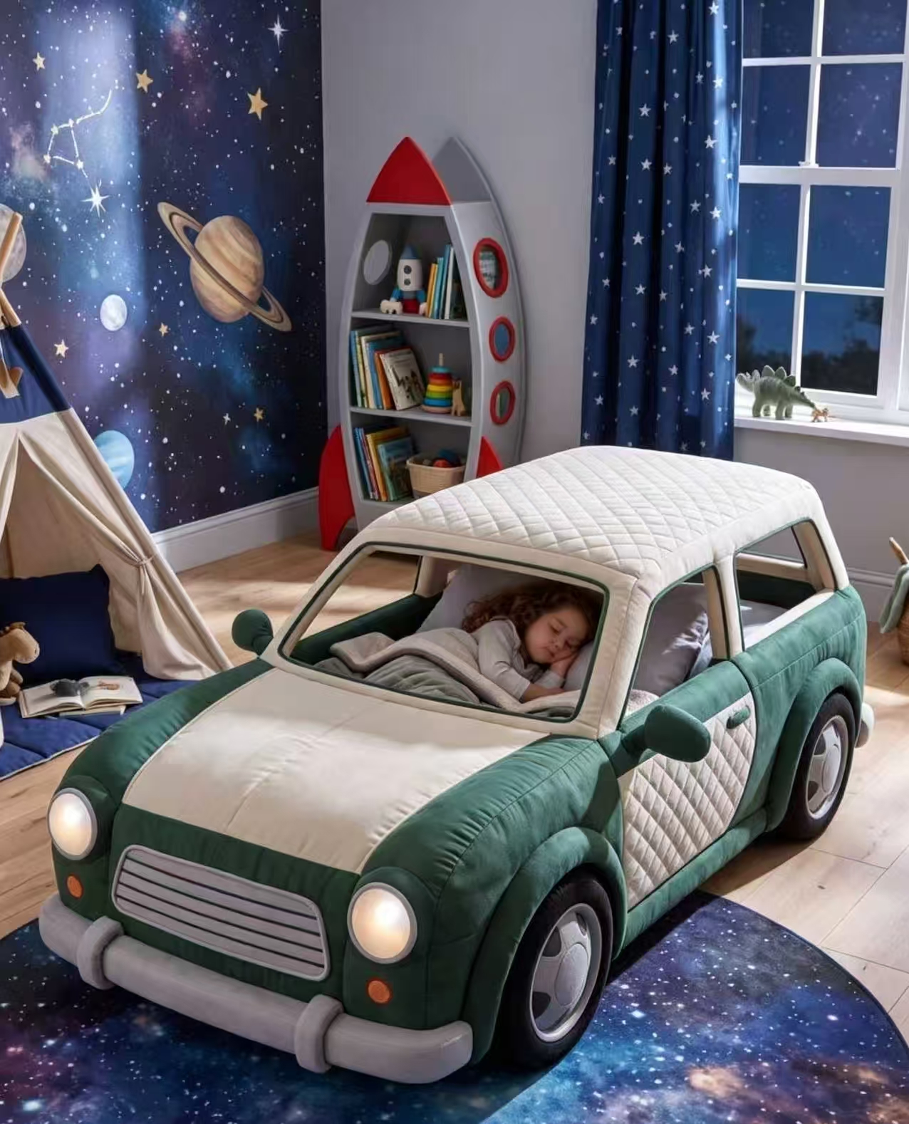 These Inflatable Car Kids Beds Put Bedtime in the Fast Lane