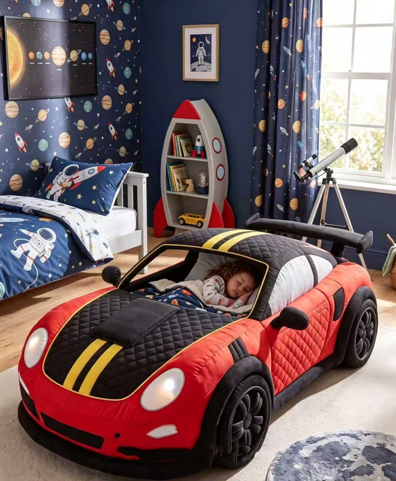These Inflatable Car Kids Beds Put Bedtime in the Fast Lane