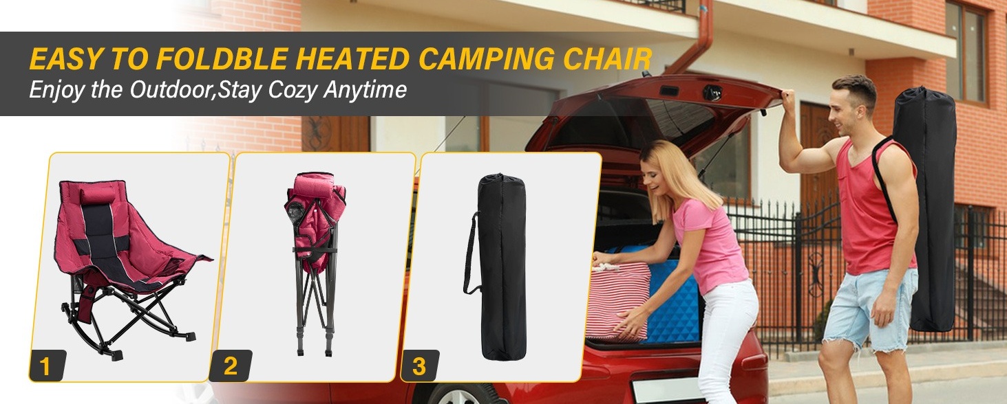 Portable Heated Rocking Chair