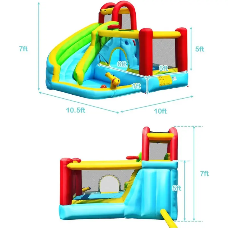 Costzon Inflatable Mighty Bounce House with Air Blower
