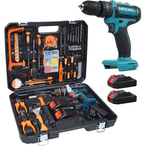 100-Piece Tool Kit with Drill & Storage Case