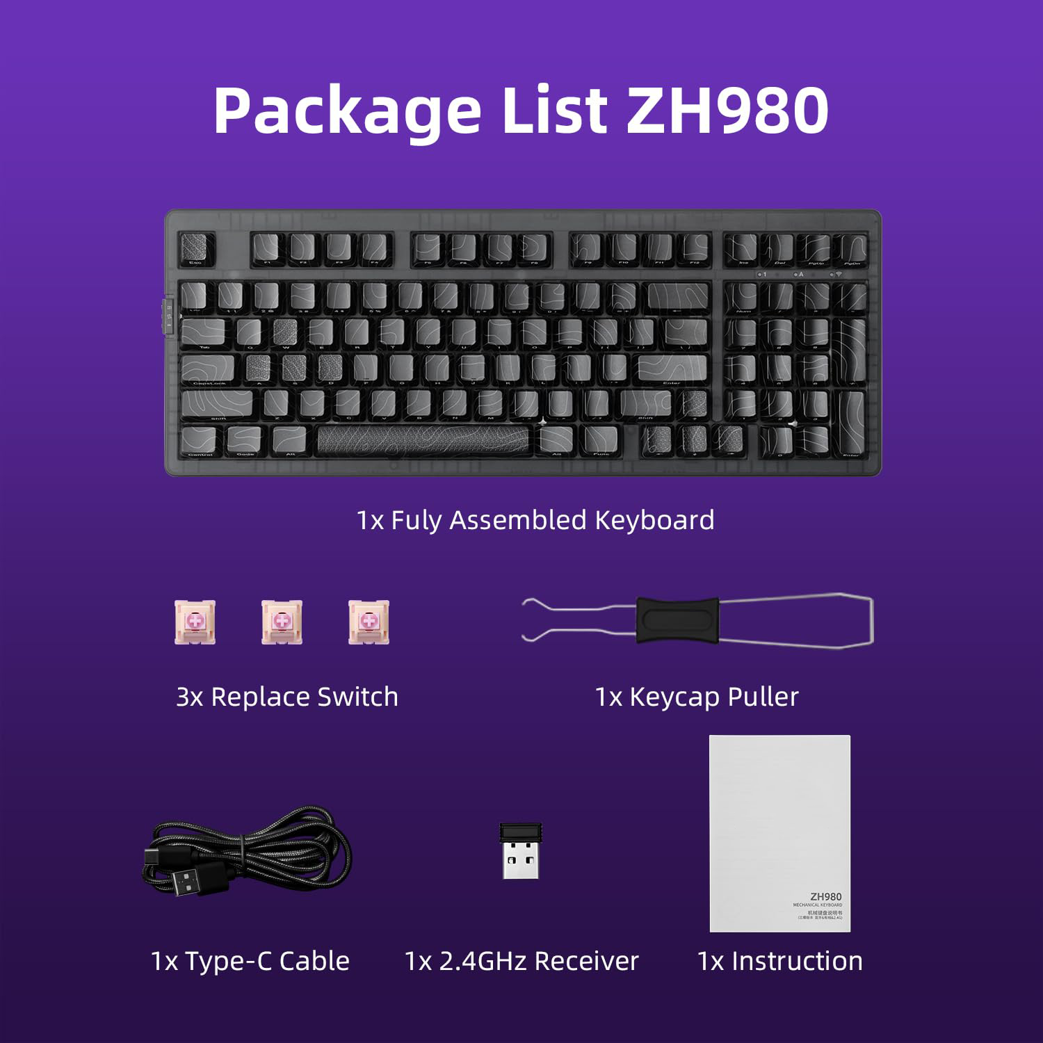 ZH980 95%  Mechanical Keyboard