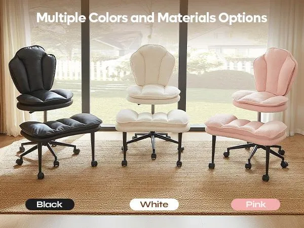 Black white and pink office chair colors