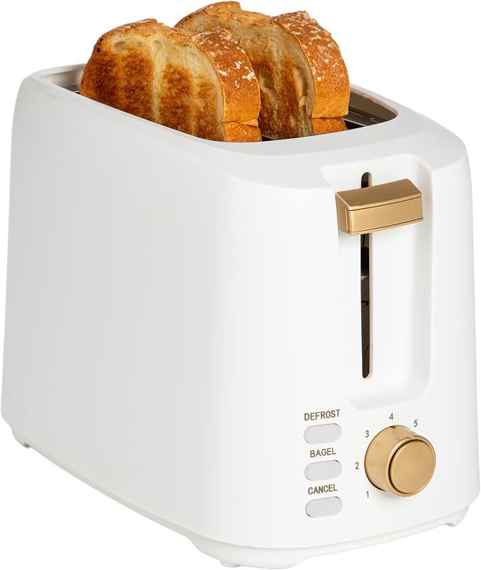 Paris Hilton 2-Slice Toaster, Extra-Wide Slots, 7 Browning Settings, Bagel & Defrost Functions, Removable Crumb Tray, Pink