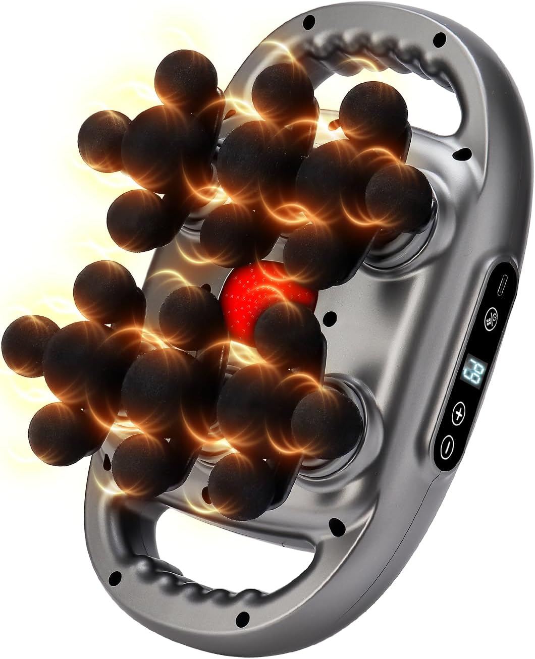 30-Head Deep Tissue Percussion Fascia Massager With Red Light Therapy