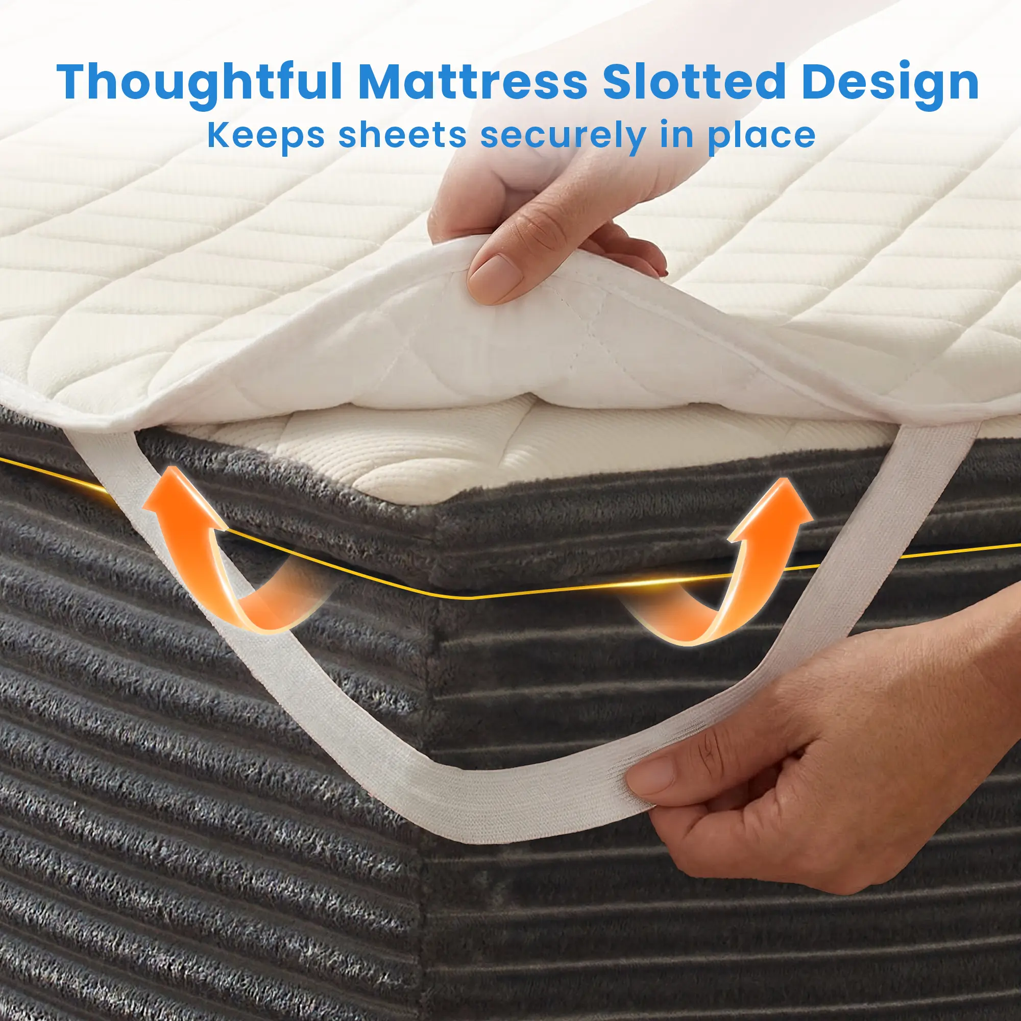 Queen Size Memory Foam Mattress with Removable Headboard, 17" Sofa Bed Full Mattress, Individually Pocketed Springs, Pressure Relief, Motion Isolation, Provides Support, CertiPUR-US Certified - No Assembly Required