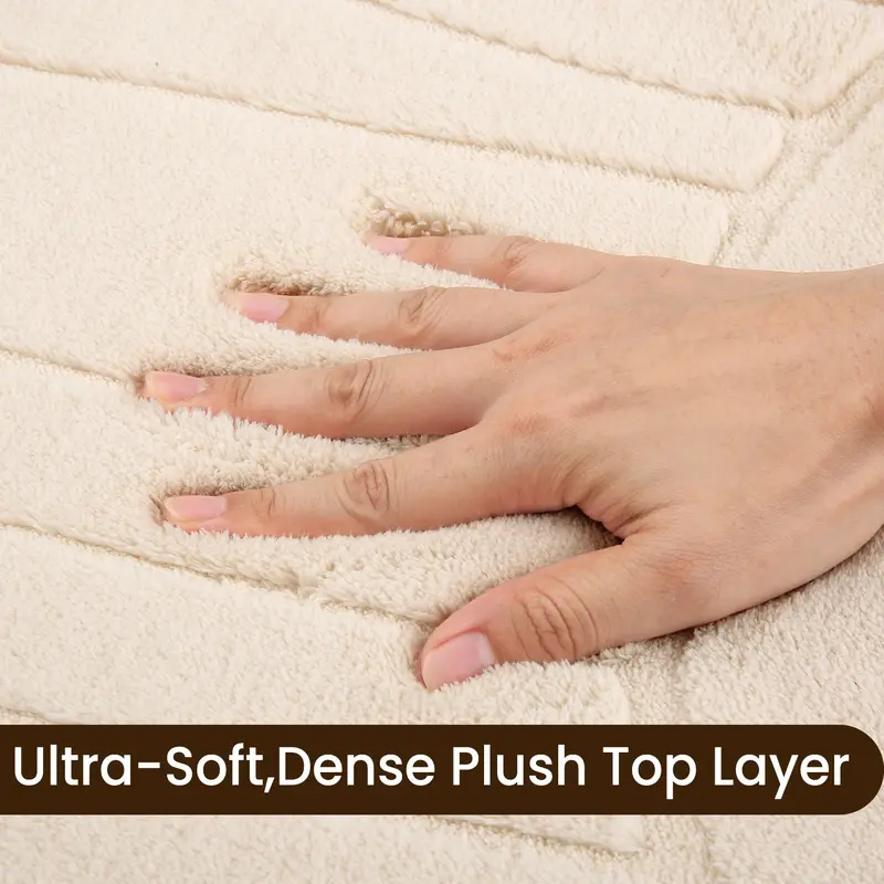 Fluffy Area Rug Soft Geometric Tree Ring