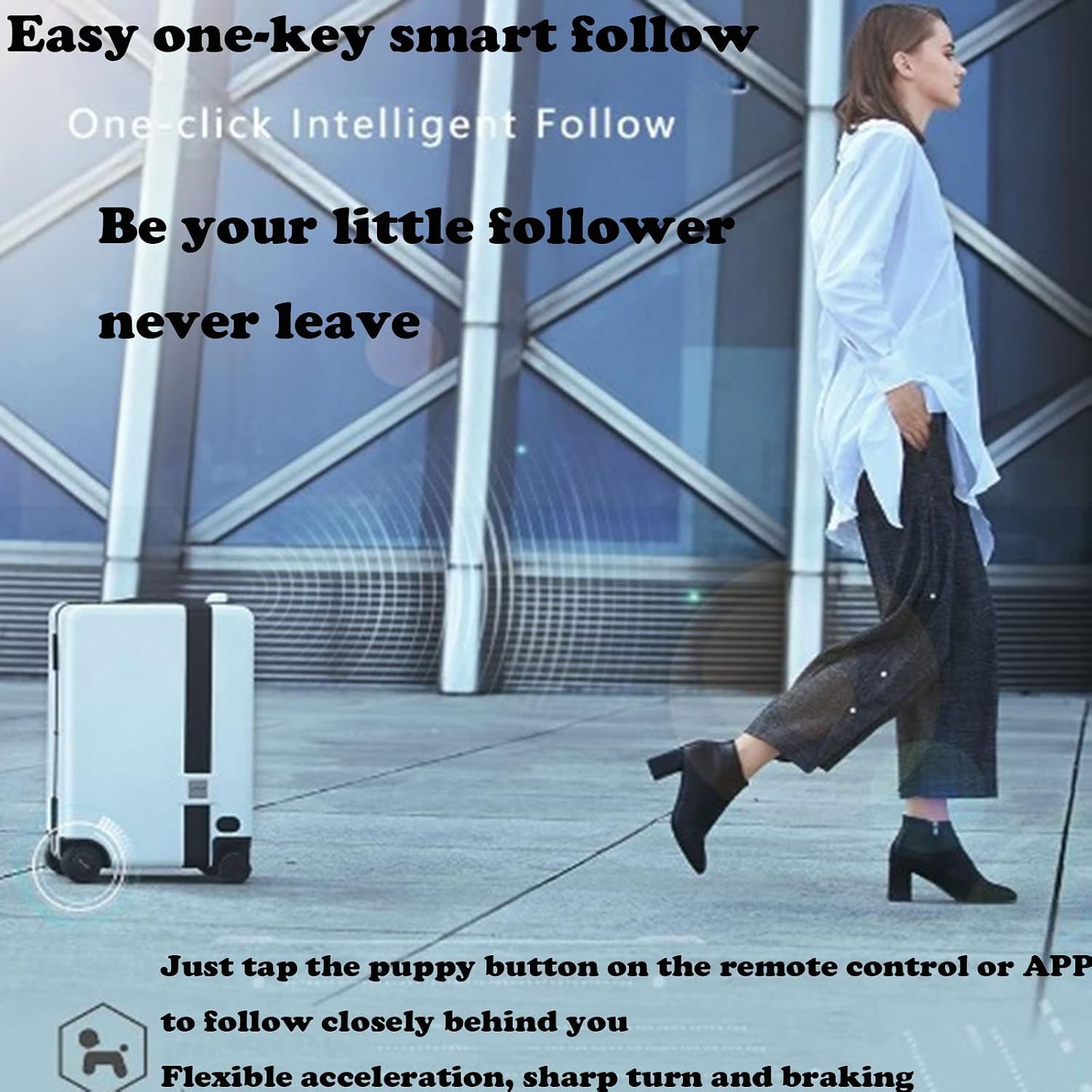 Smart Motorized Rideable Carry-on Suitcase/Luggage,Portable Manned Rideable Suitcase