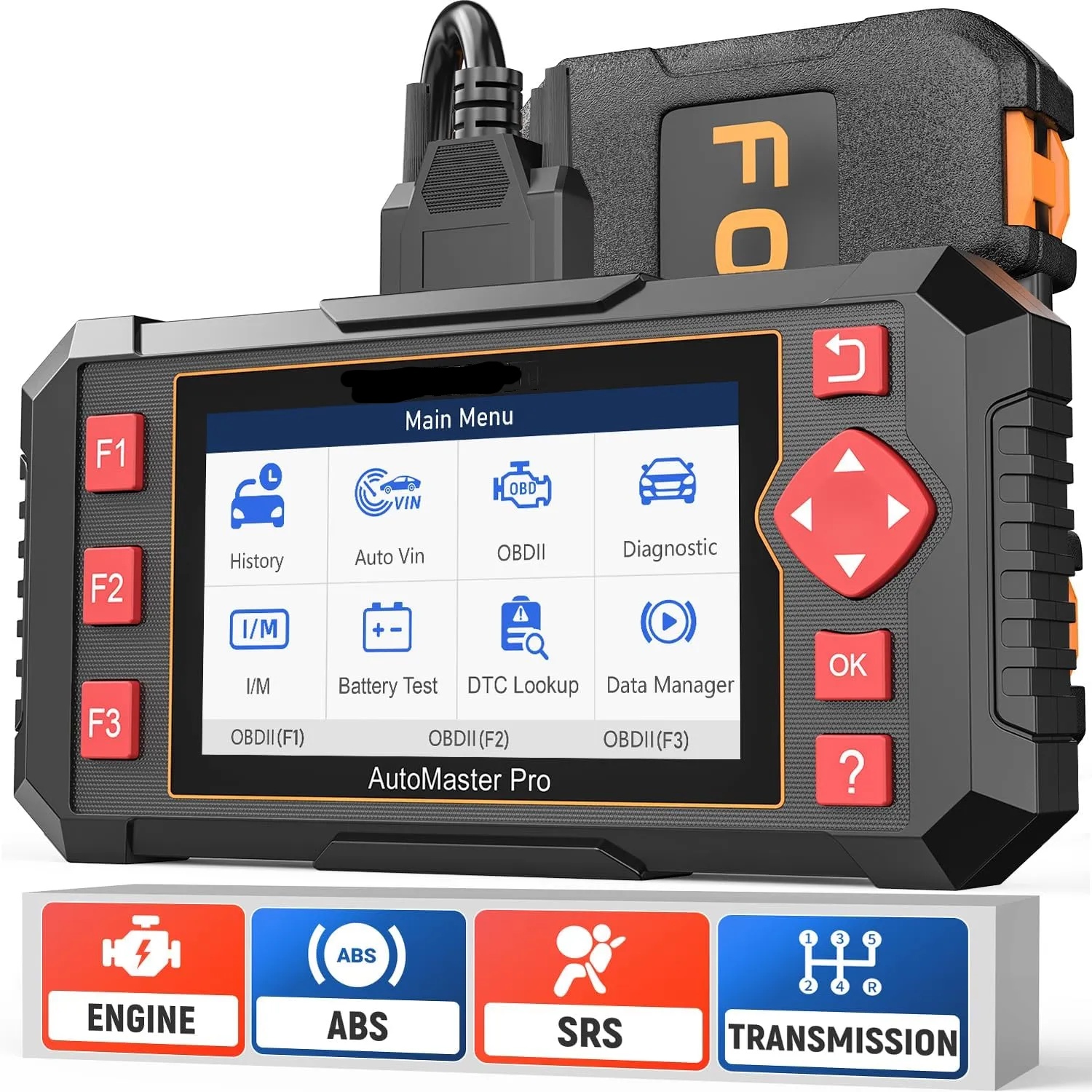 Car Scanner NT604 Elite OBD2 Scanner ABS SRS Transmission, Check Engine Code Reader for Cars and Trucks, Diagnostic Scan Tool with SRS Airbag, Automotive Diagnostic Tool with Live Data