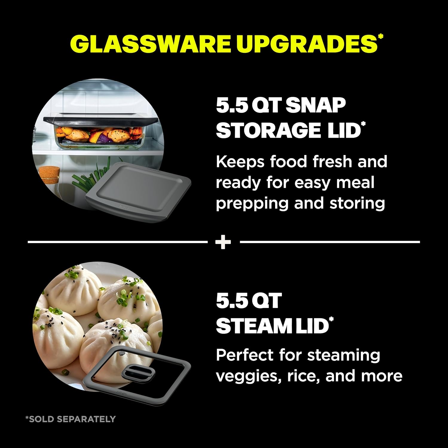 Microwave and Air Fryer full product view on countertop