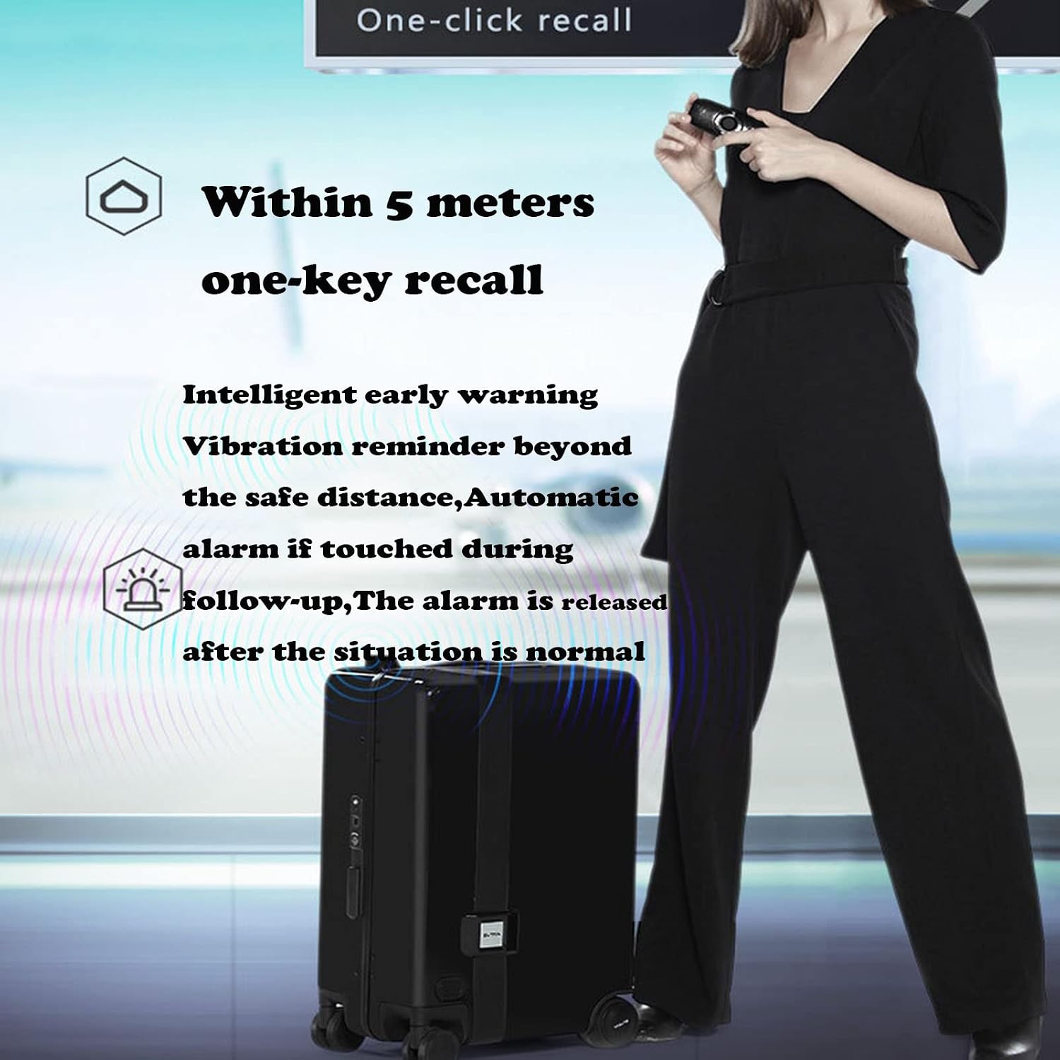 Smart Motorized Rideable Carry-on Suitcase/Luggage,Portable Manned Rideable Suitcase