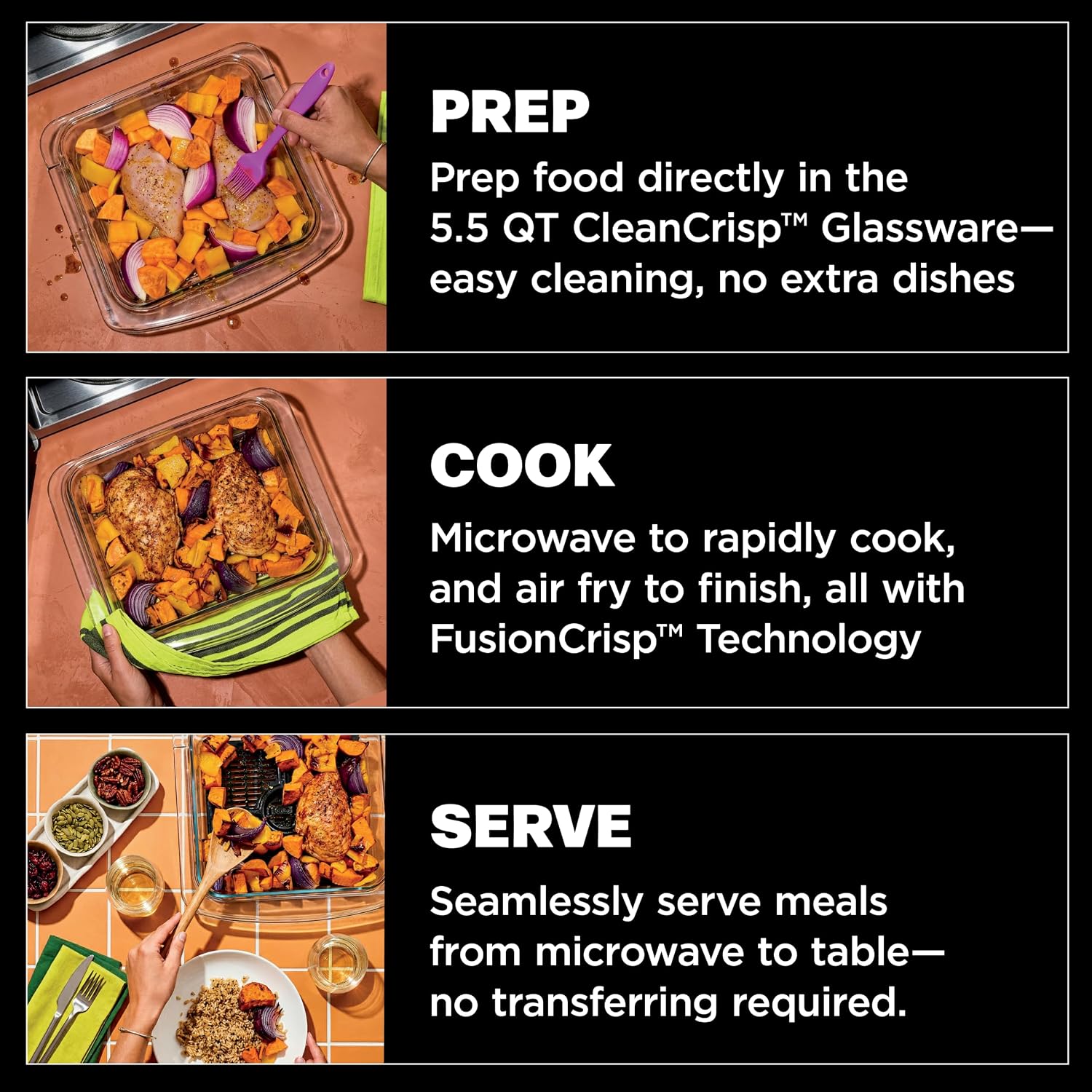 Microwave and Air Fryer