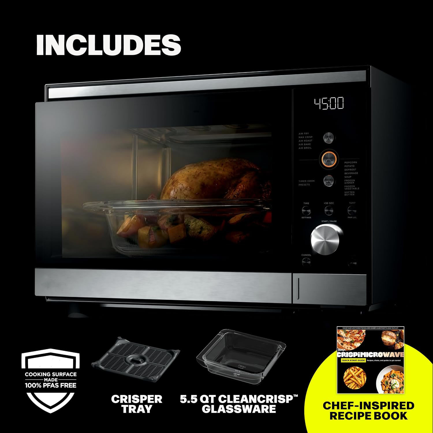 Microwave and Air Fryer
