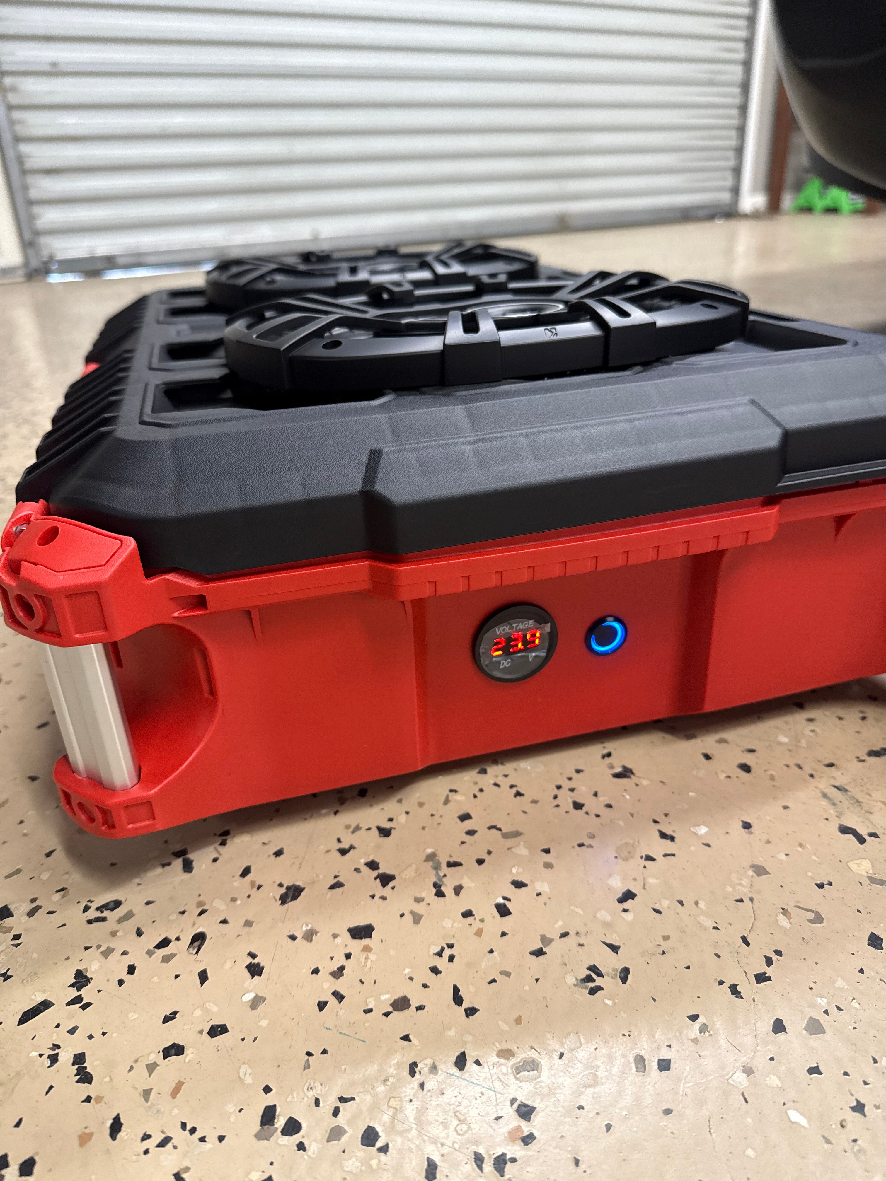  Rugged Hard Case Boombox Powered 