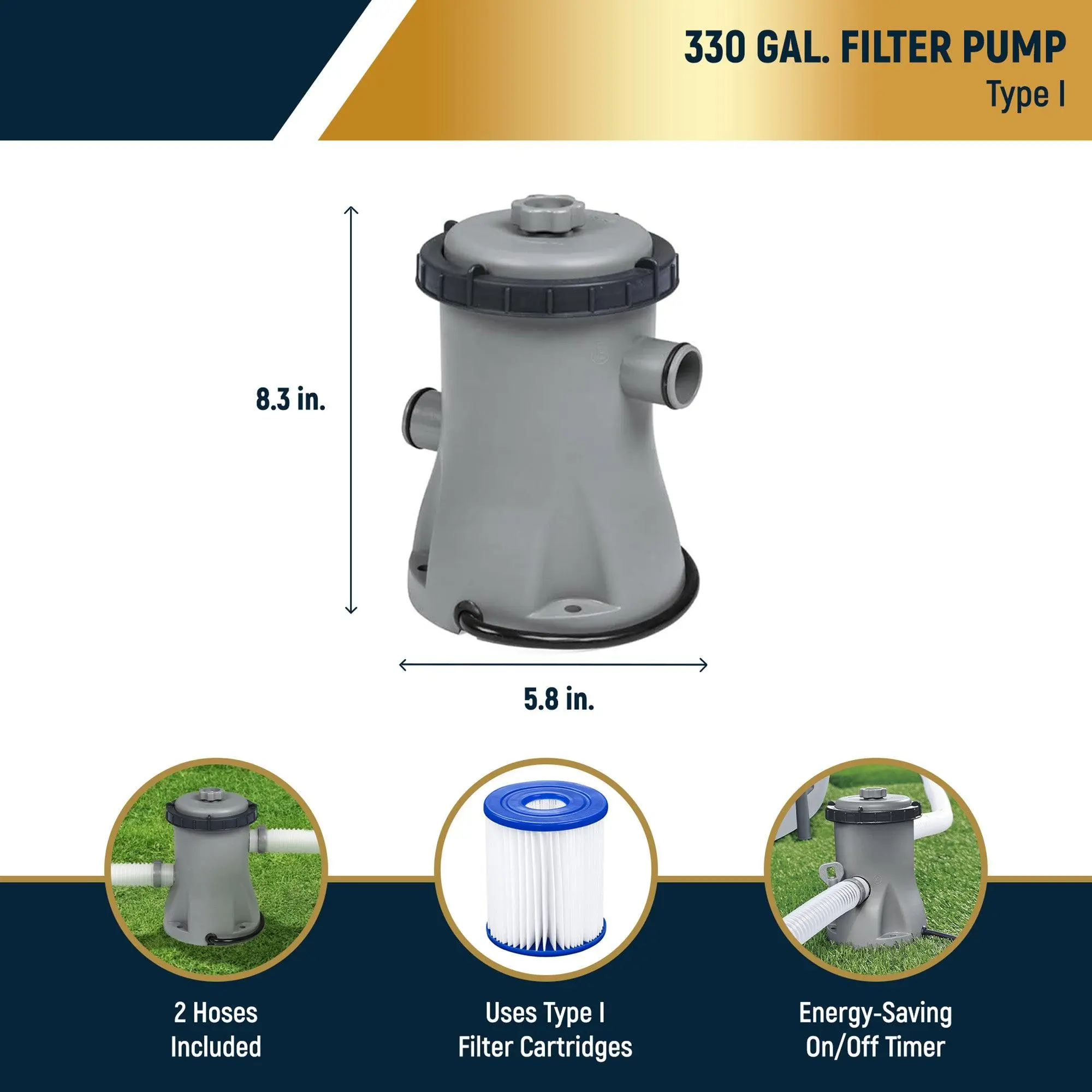 Bestway Steel Pro MAX 10ft Above Ground Pool with Pump