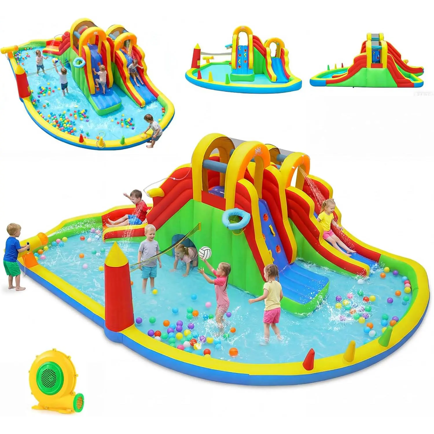Costzon Inflatable Mighty Bounce House with Air Blower