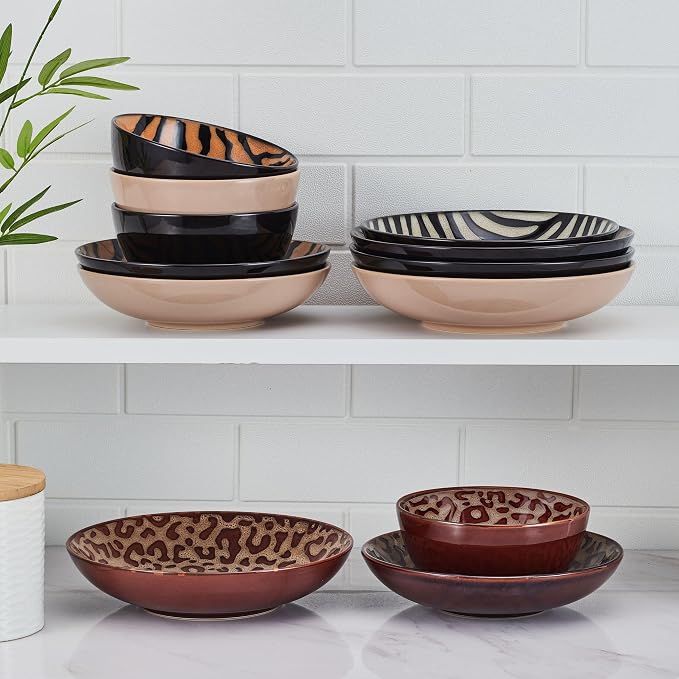 Stacked bowls showing pattern variation