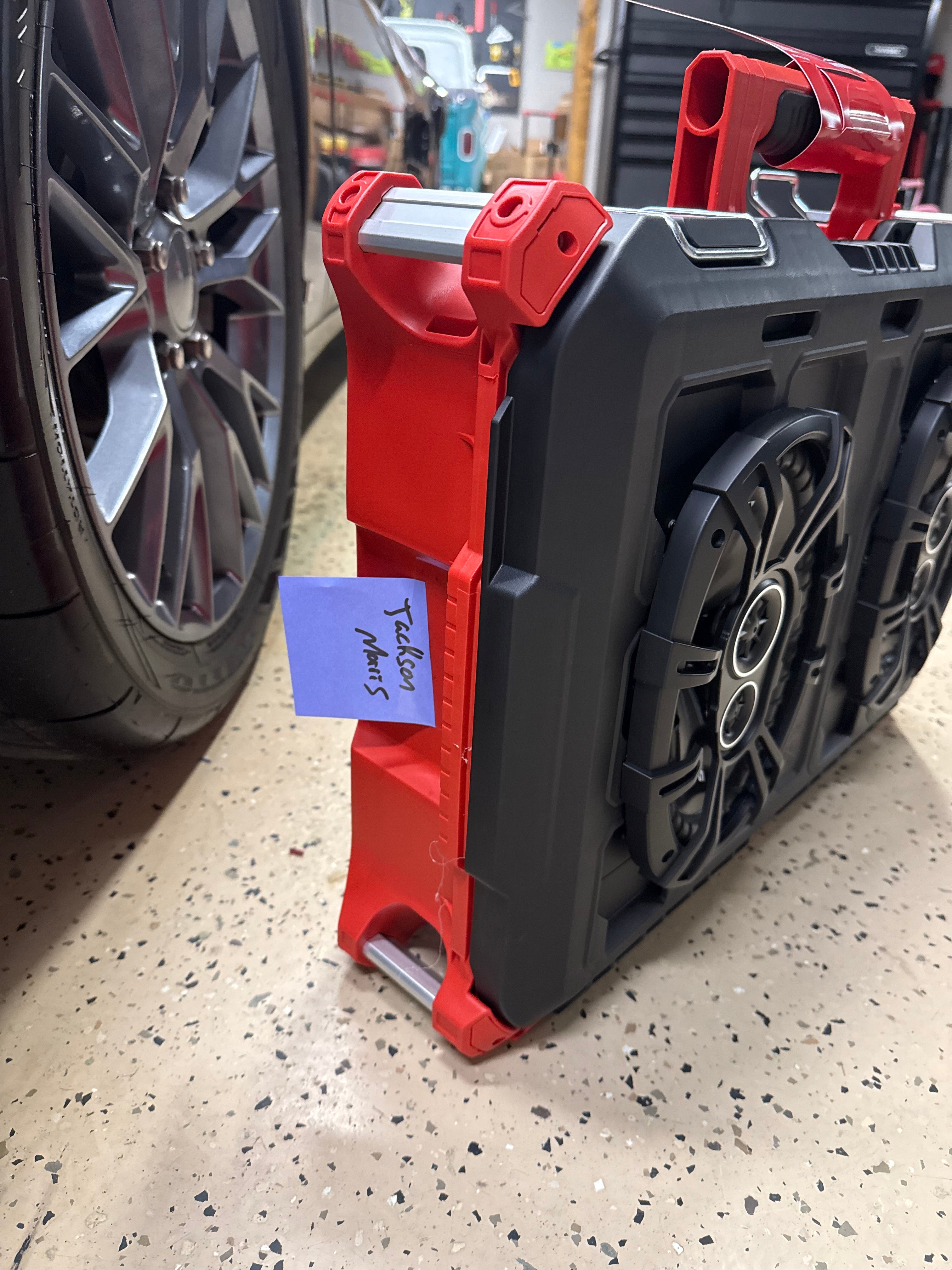  Rugged Hard Case Boombox Powered 