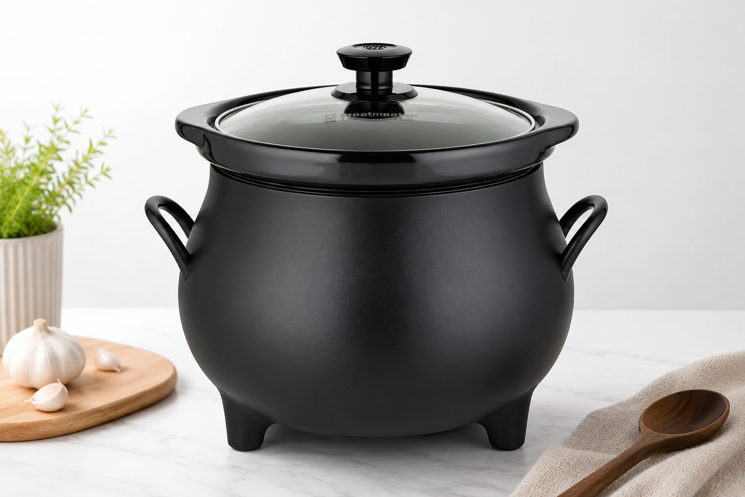 🎉Anniversary Sale- 4 Quart Cauldron Slow Cooker with Removable Crock