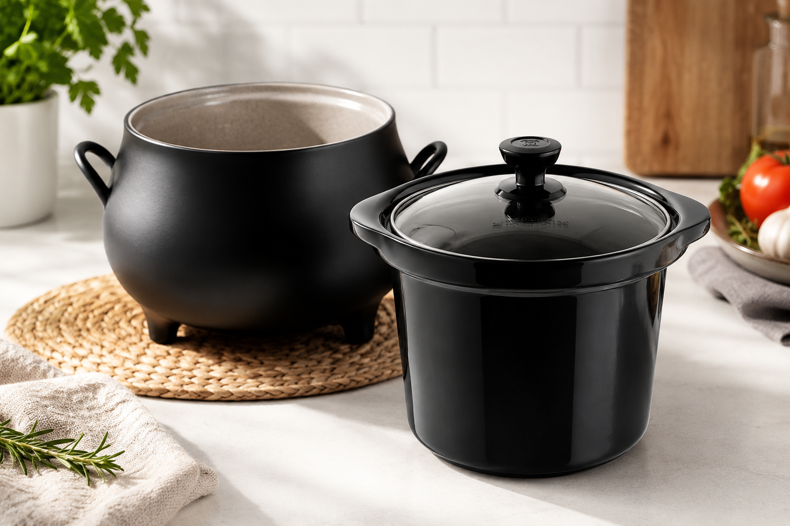 🎉Anniversary Sale- 4 Quart Cauldron Slow Cooker with Removable Crock