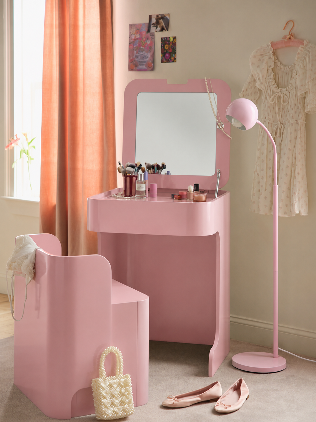 Jane Mirror Vanity with various style options