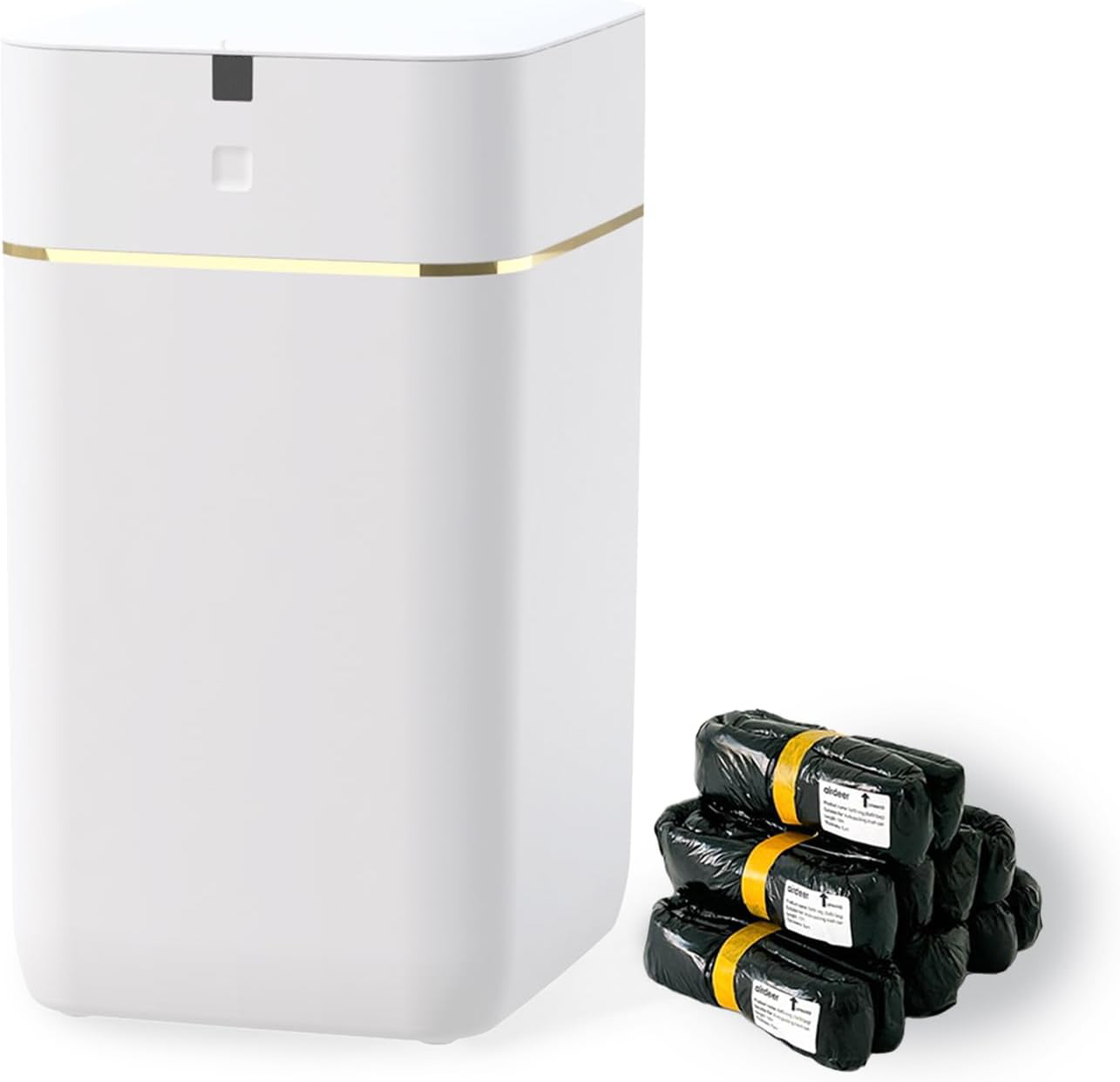  🎉 (Summer Sale!) 🎉4-Gallon Smart Motion-Sensor Trash Can – Touchless, Self-Sealing & Auto-Changing for Kitchen, Bathroom & Bedroom (6 Refill Rings Included)