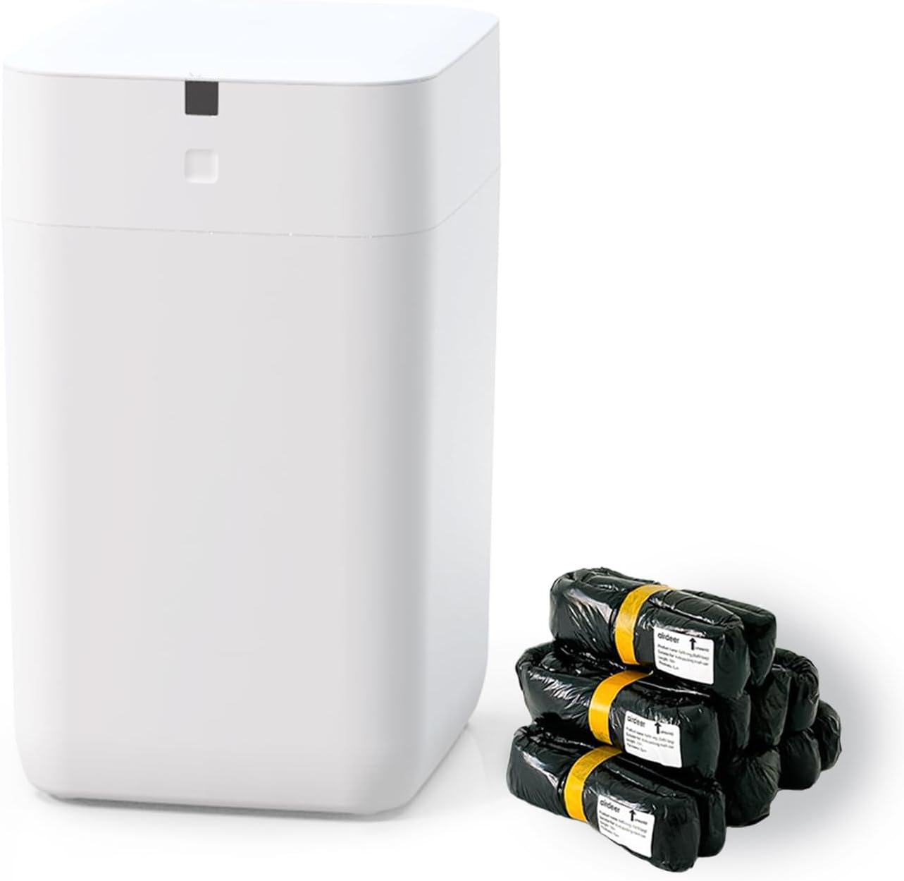  🎉 (Summer Sale!) 🎉4-Gallon Smart Motion-Sensor Trash Can – Touchless, Self-Sealing & Auto-Changing for Kitchen, Bathroom & Bedroom (6 Refill Rings Included)