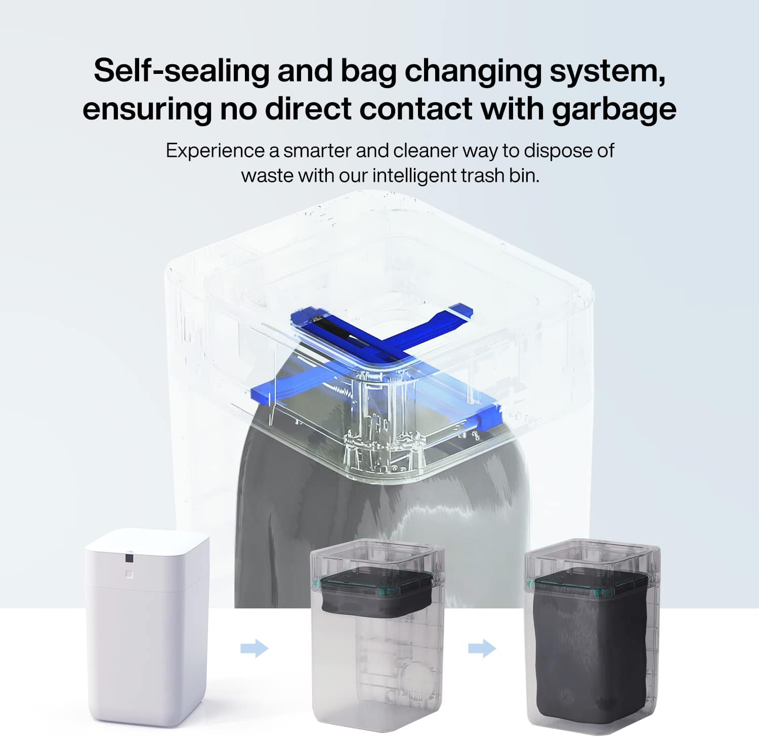  🎉 (Summer Sale!) 🎉4-Gallon Smart Motion-Sensor Trash Can – Touchless, Self-Sealing & Auto-Changing for Kitchen, Bathroom & Bedroom (6 Refill Rings Included)