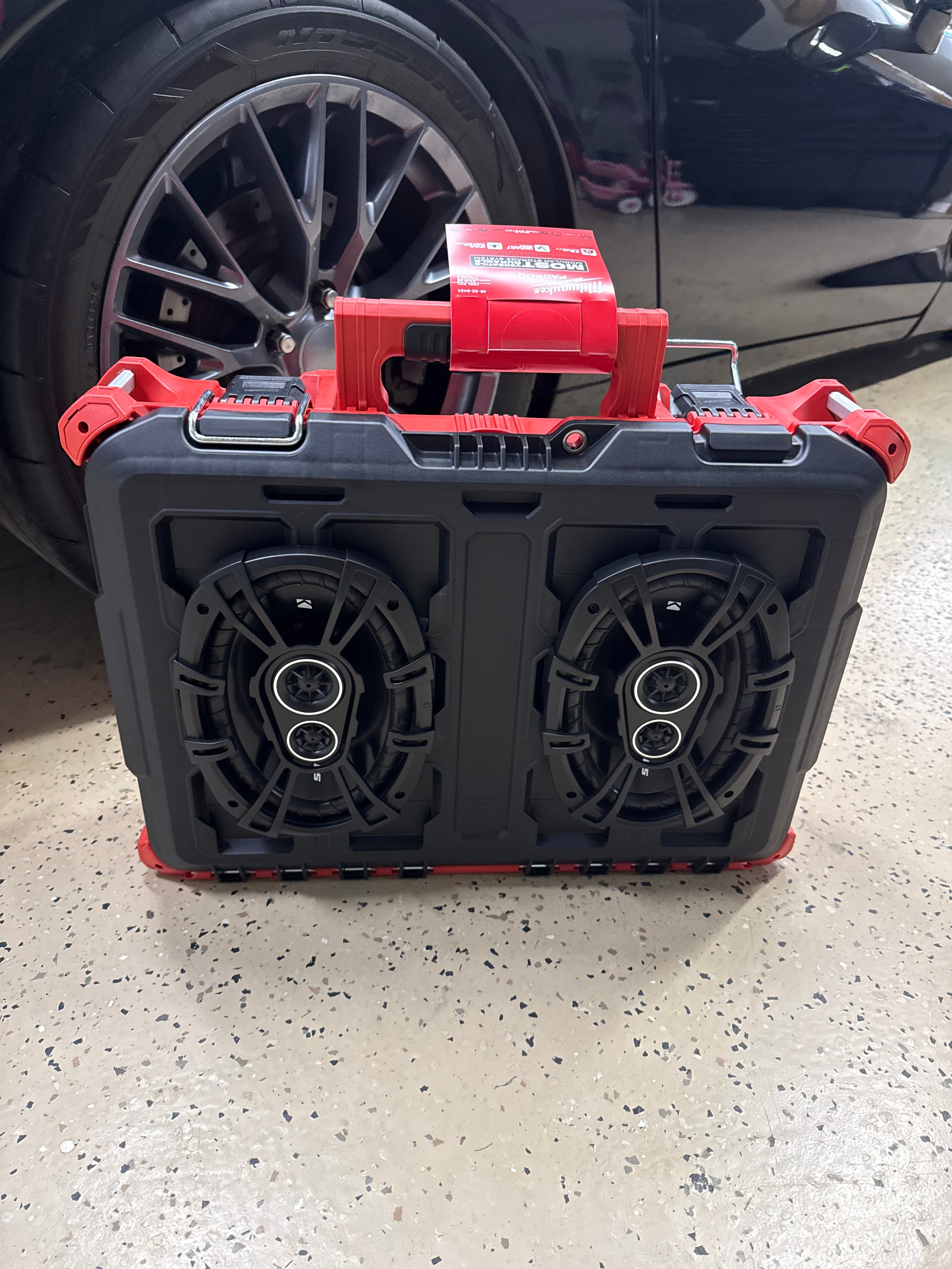  Rugged Hard Case Boombox Powered 