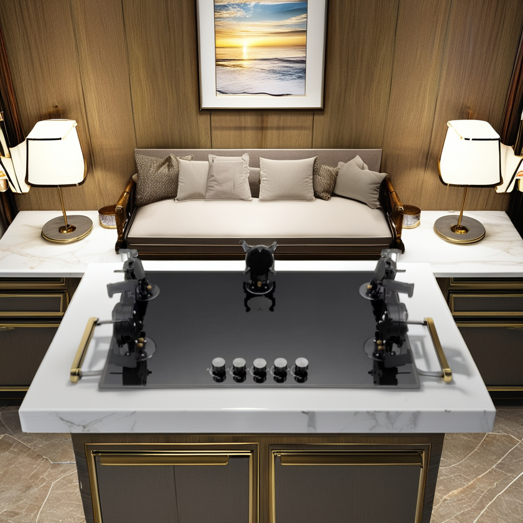 Built-in Tempered Glass Gas Stove