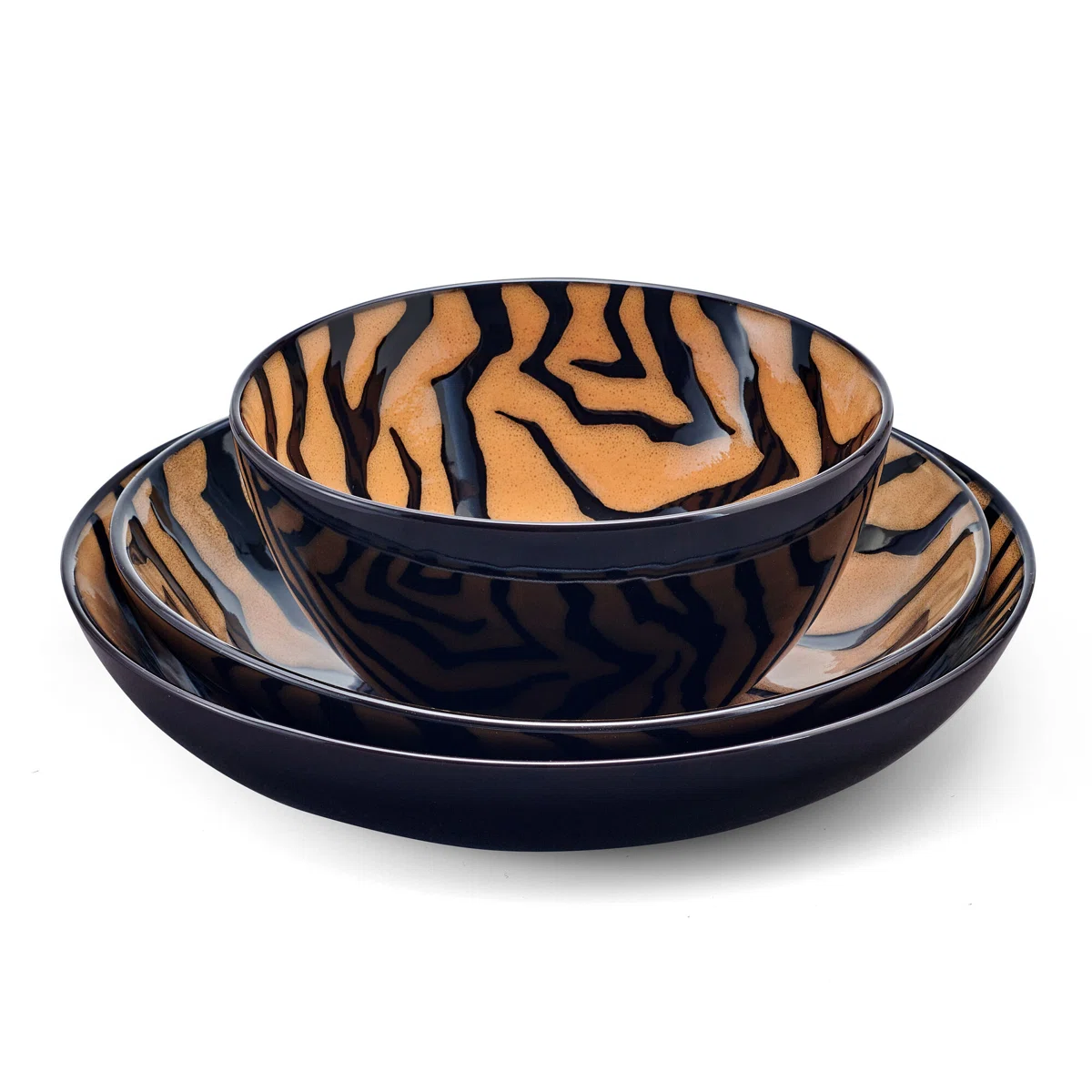  12-Piece Stoneware Dinnerware Set, Service for 4