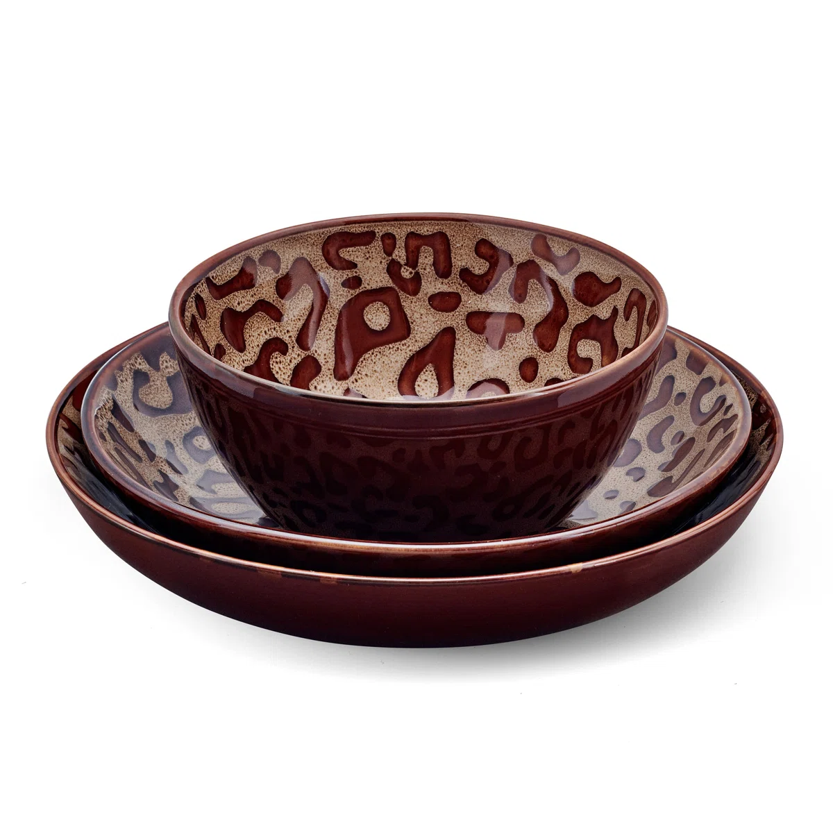  12-Piece Stoneware Dinnerware Set, Service for 4