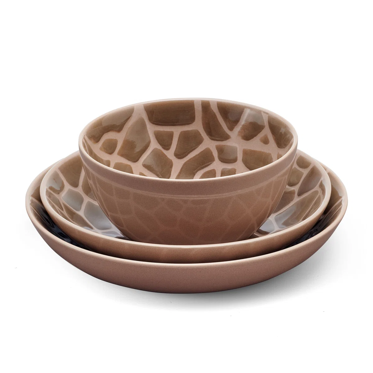  12-Piece Stoneware Dinnerware Set, Service for 4