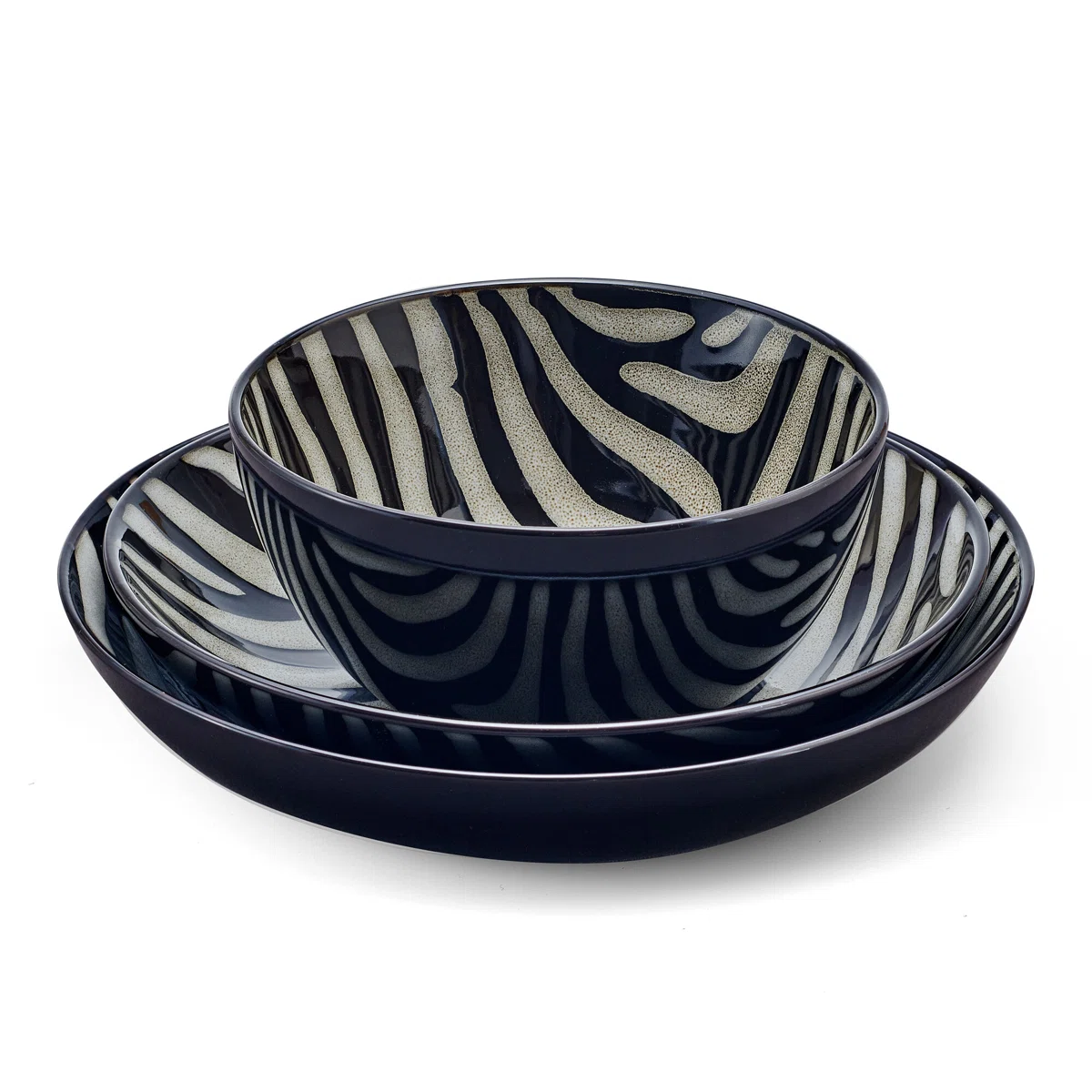  12-Piece Stoneware Dinnerware Set, Service for 4
