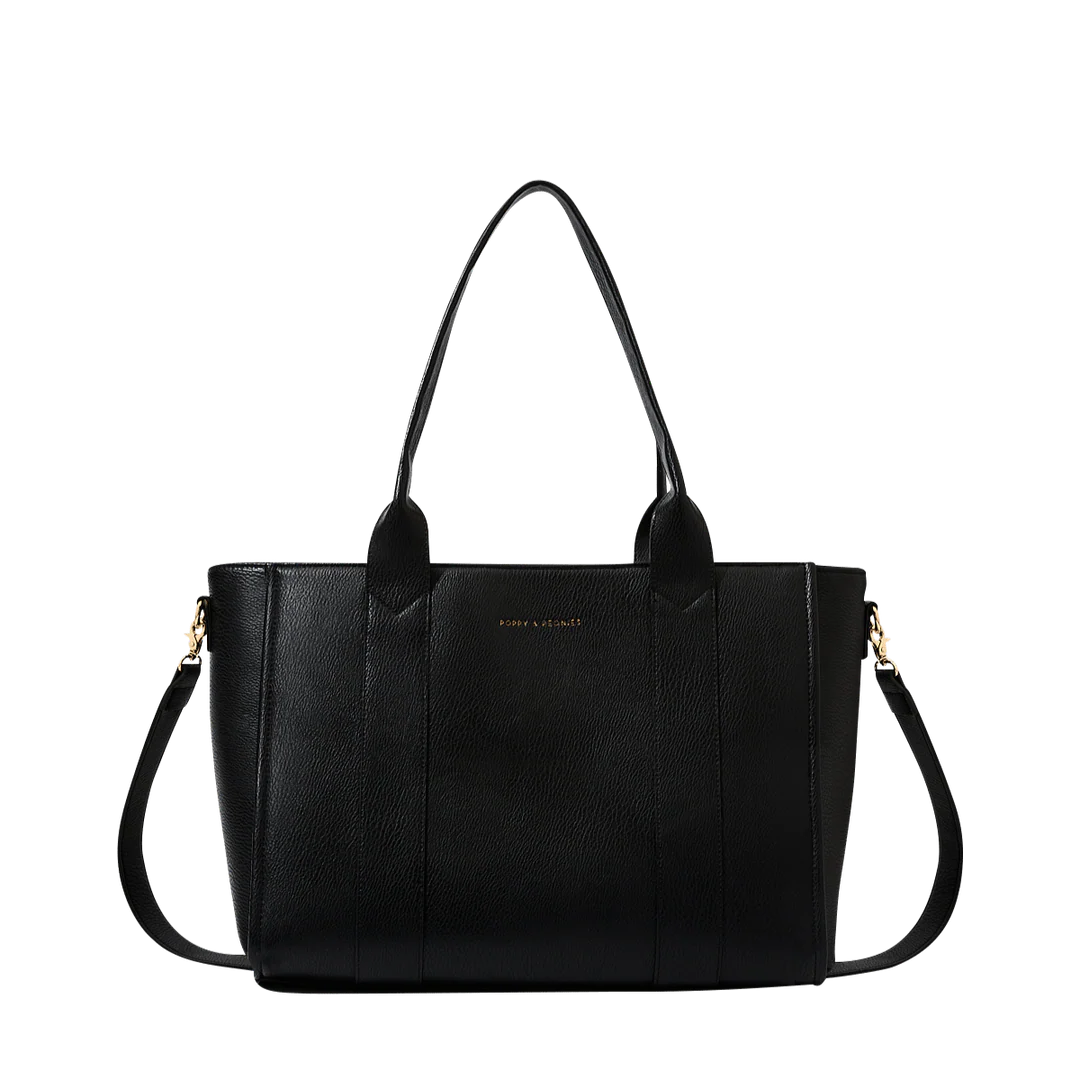 🔥Large Capacity Vegan Leather Work & Travel Tote Bag