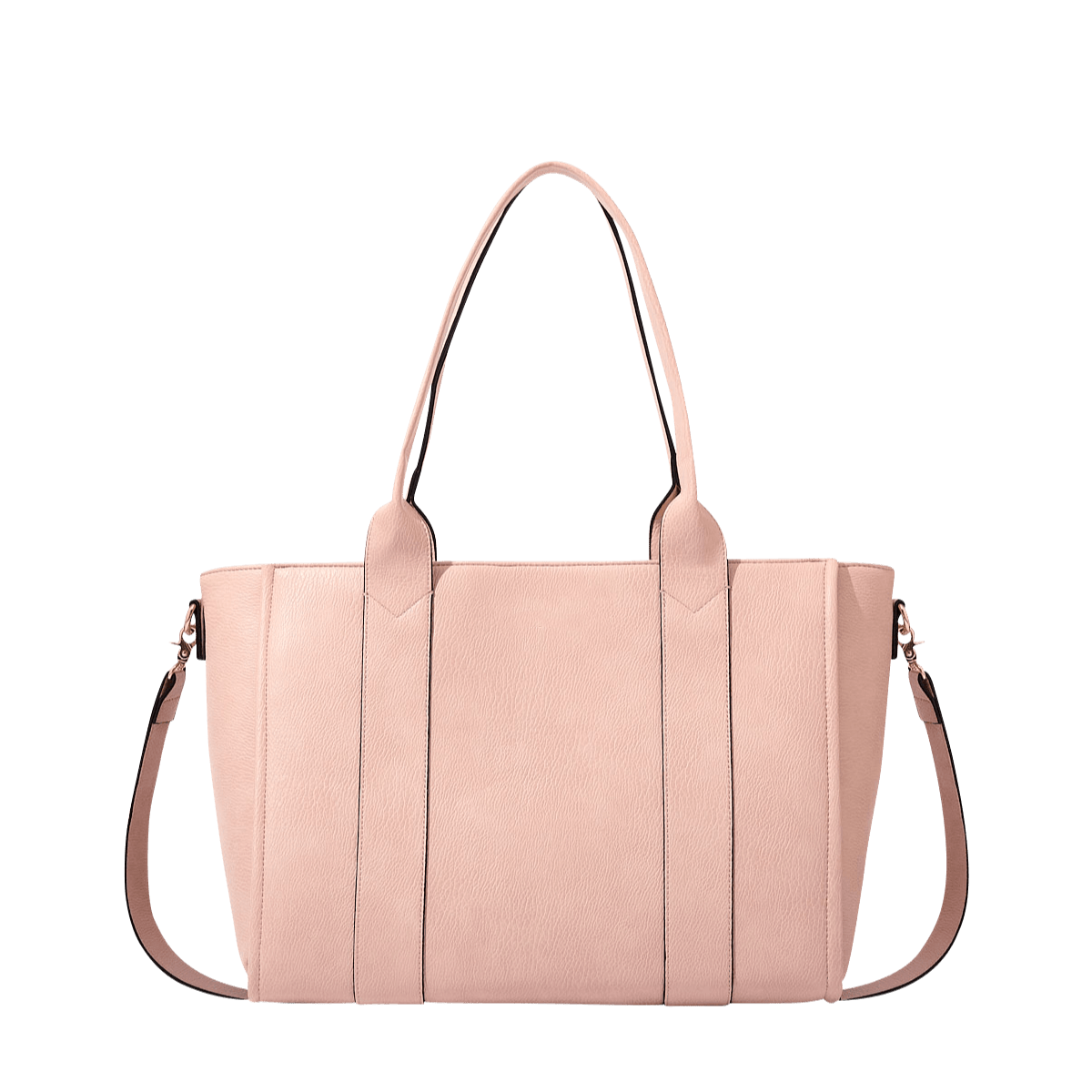 🔥Large Capacity Vegan Leather Work & Travel Tote Bag