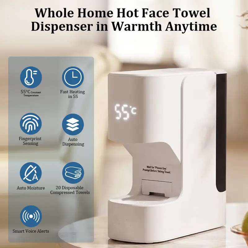  Smart Hot Face Towel Warmer for Spa and Skincare