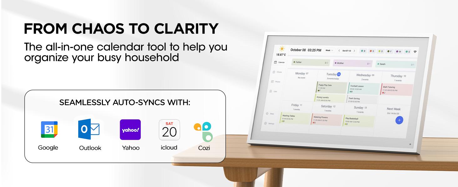 Smart digital wall calendar