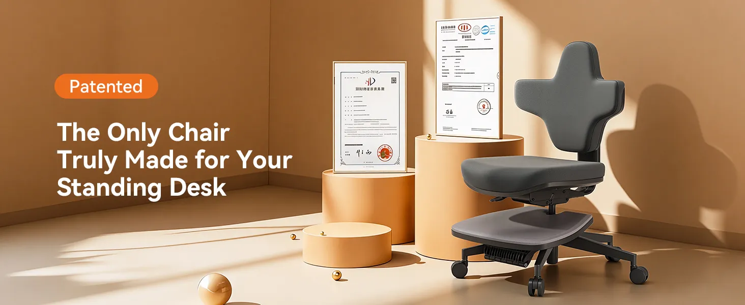 Standing Desk Chair, Standing Mate Chair for Sit-Stand，Multifunctional Sit-Stand Ergonomic Chair