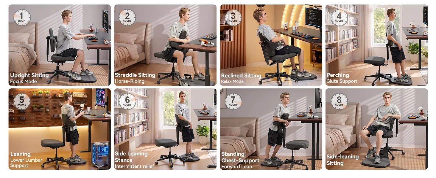 Standing Desk Chair, Standing Mate Chair for Sit-Stand，Multifunctional Sit-Stand Ergonomic Chair