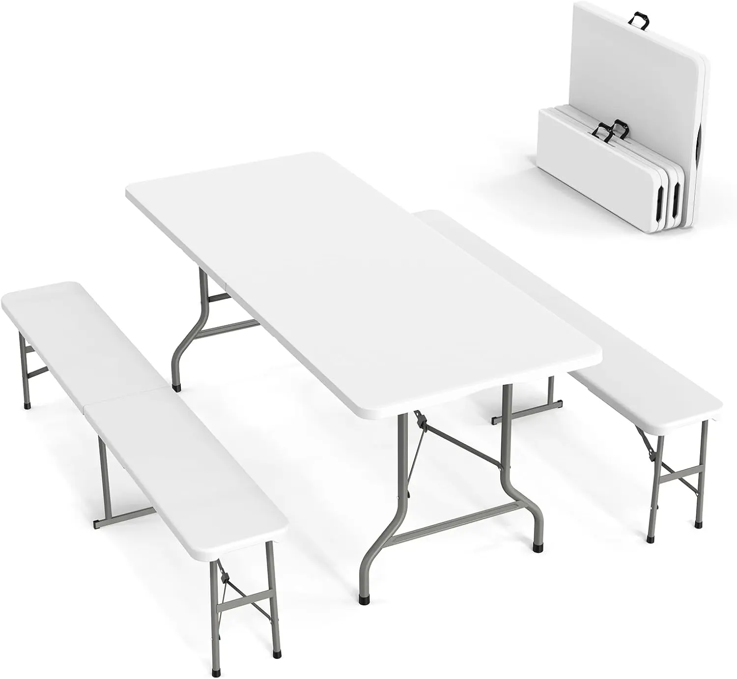 Foldable Table Set for 10