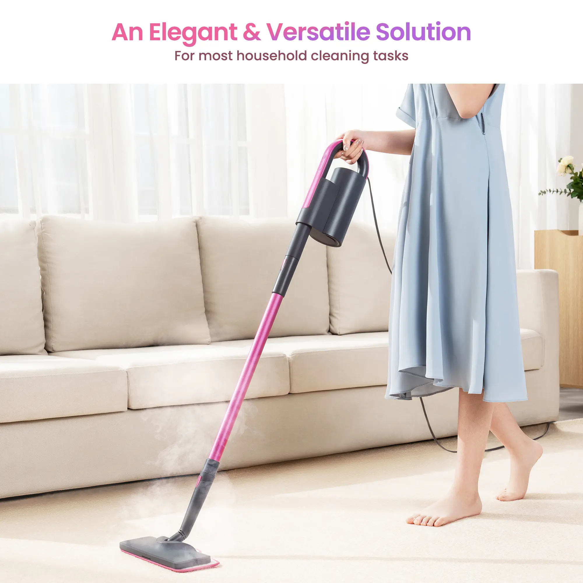 Schenley 18-in-1 Steam Mop with Handheld Steamer