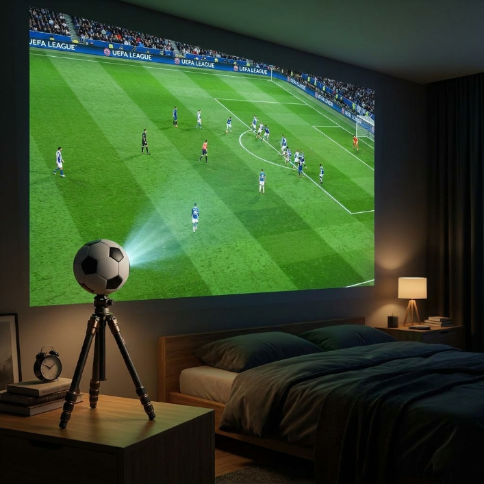 [2026 World Premiere] StadiumVibe™ Next-Gen 4K Football Projector | The Ultimate Tech Gadget Every Man Wants