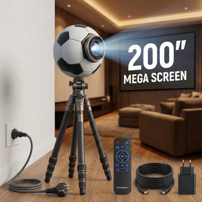 [2026 World Premiere] StadiumVibe™ Next-Gen 4K Football Projector | The Ultimate Tech Gadget Every Man Wants